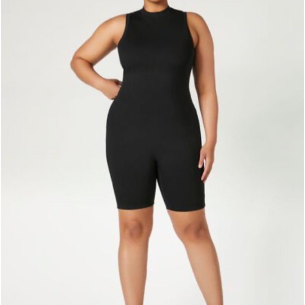 Forever 21 High Neck Zipper Jumpsuit/Romper